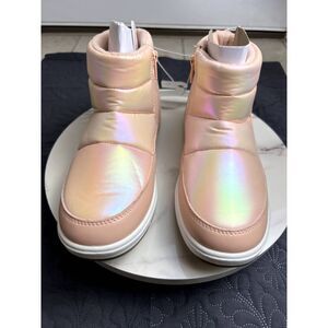 Cat & Jack Girls Jules Puffer Slip-on Booties Snow School Winter Blush SZ 5 &10